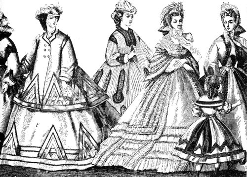 Paris Fashions, Winter 1863-64