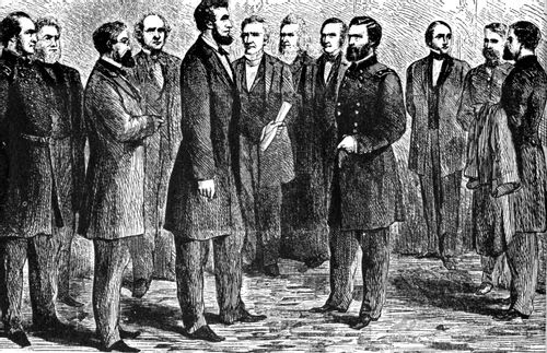 Ulysses S Grant Grant Receiving his Commission as Lieutenant General from Lincoln
