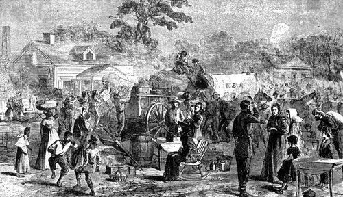 Fall of Atlanta- Confederates Moving South from the City