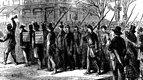 Bounty-Jumpers Parade, at Indianapolis, Indiana- Superintended by Colonel Warner