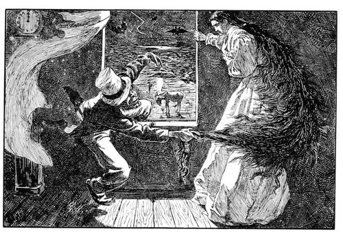 Punch parody of sensationalist syle illustration.