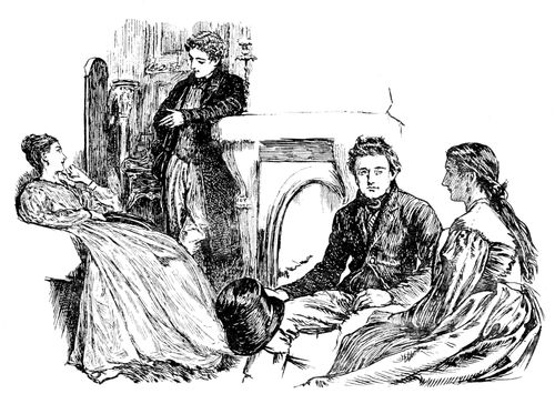 Illustration for 'Wives and Daughters', scene 1.