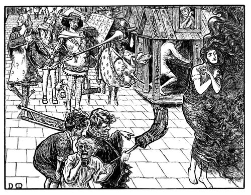 Illustration for 'A Legend of Camelot', scene 1.