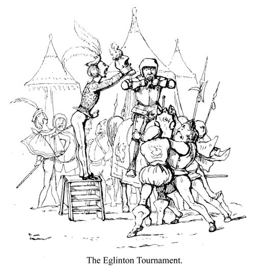 An incident from the Eglinton Tournament, scene 1.
