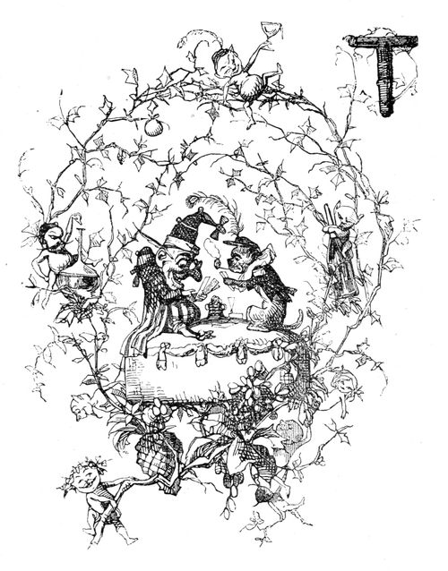 A decorative initial from Punch.