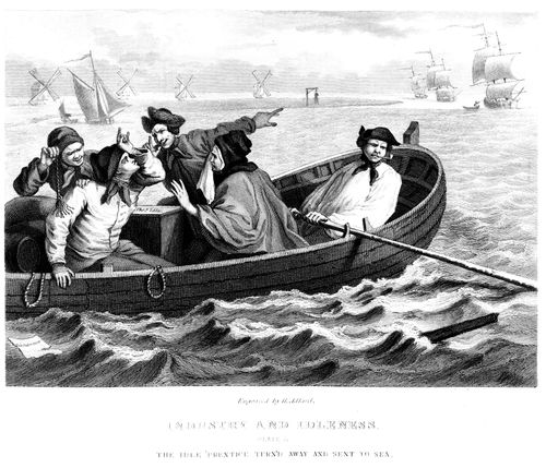 Industry and Idleness - The idle apprentice turned away and sent to sea.