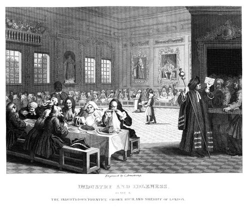 Industry and Idleness - The industrious apprentice grown rich, and sheriff of London.