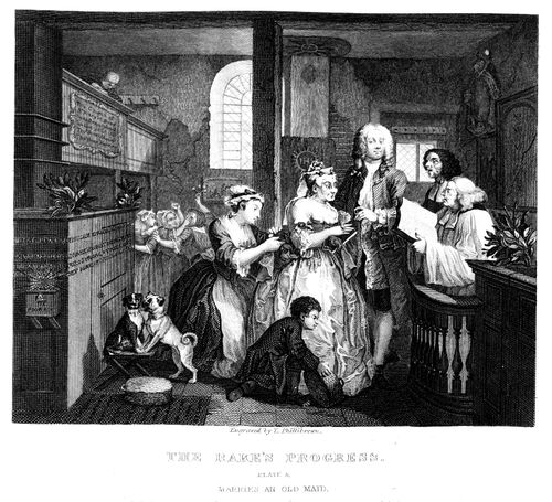The Rake's Progress - Marries an old maid.