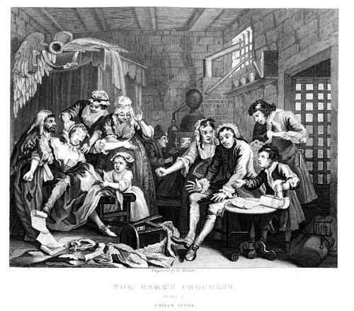 The Rake's Progress - Prison scene.