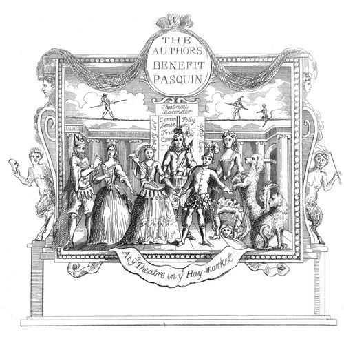 Ticket - At the Theatre in the Hay Market - The Authors Benefit Pasquin.