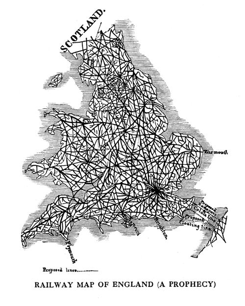 Railway Map of England (A Prophecy)