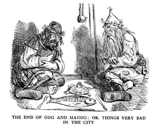 Gog and Magog, defeated in London