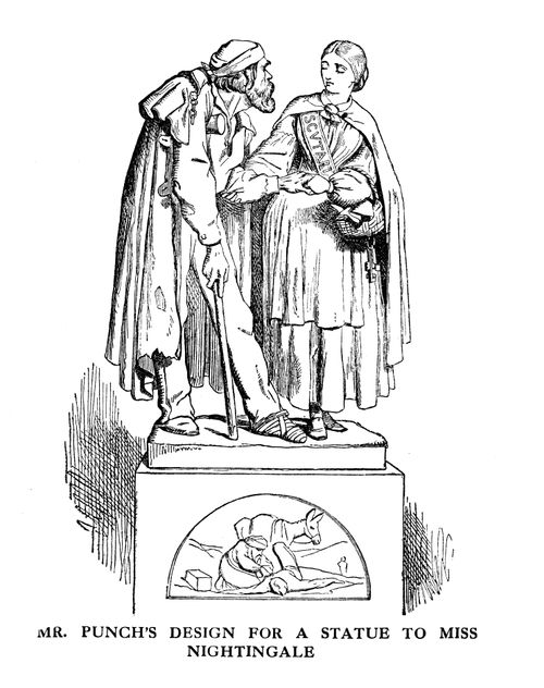 Mr Punch's Design for A Statue to Miss Nightingale
