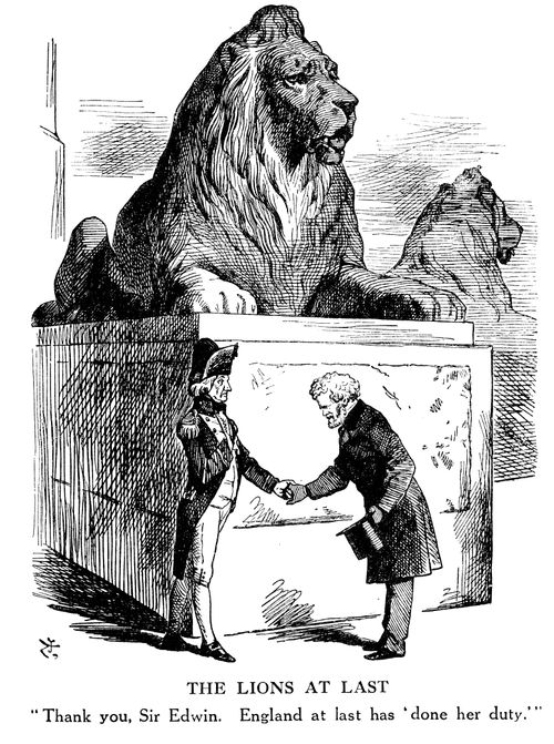 The Lions at Last - Trafalgar Square