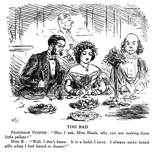 Woman Bored at Dinner