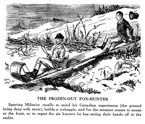 The Frozen Out Fox Hunter (Tobogganing)