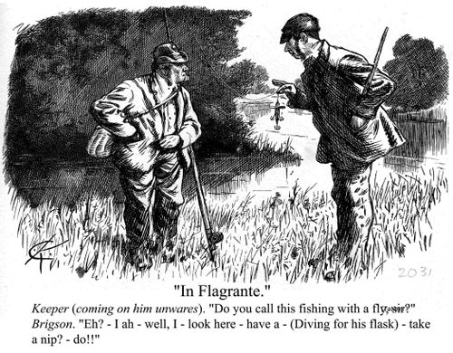 Fishing without a license.