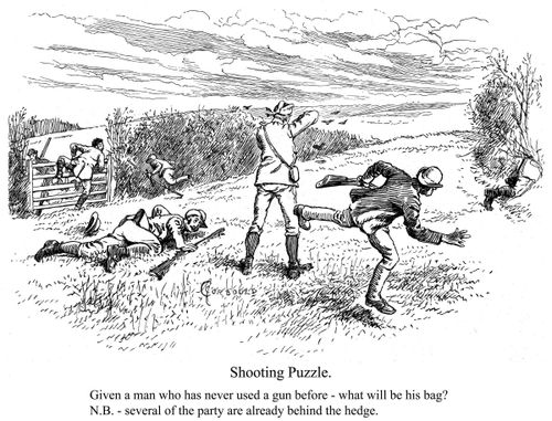 A huntsman and his hounds.