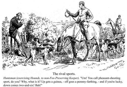 A huntsman and his hounds.