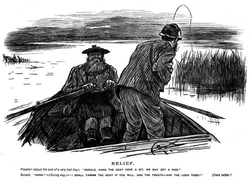 The end of a fishing trip.