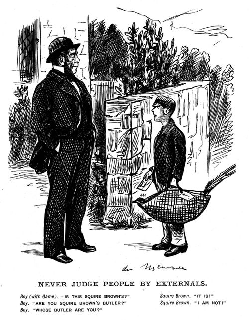 A child making an assumption based on appearances.