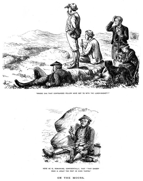 A hunter who has snuck off with a picnic basket.