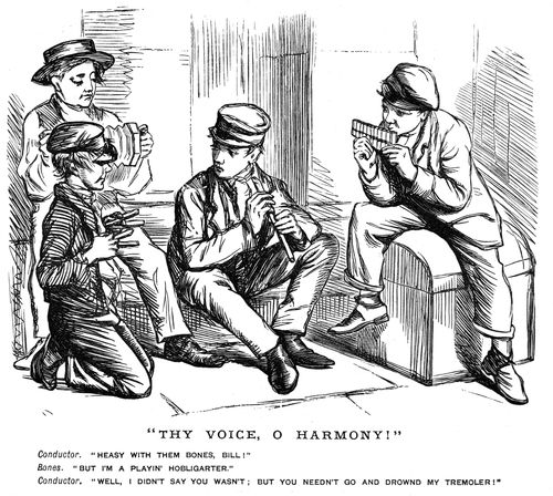 A group of street musicians.