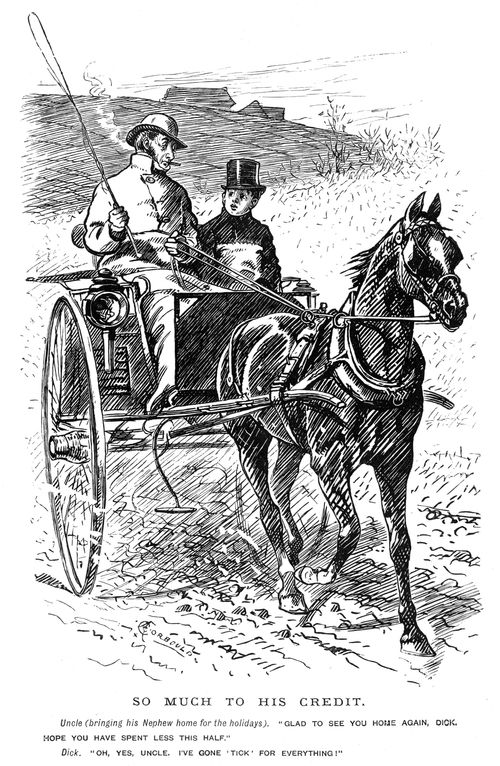 An uncle and his nephew travelling home for the holidays