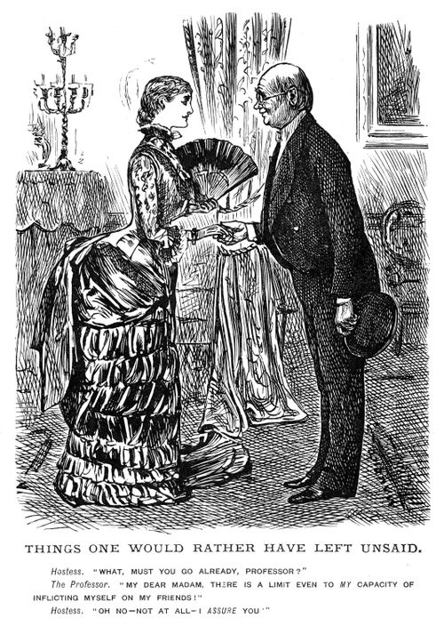 A guest departing a party.