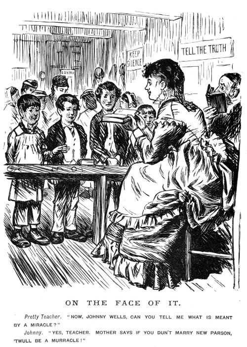 A classroom scene.