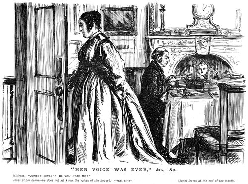 A servant unfamiliar with his mistress's voice