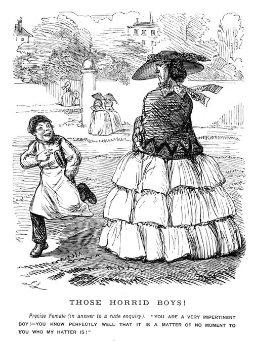 A lady responding to a rude boy