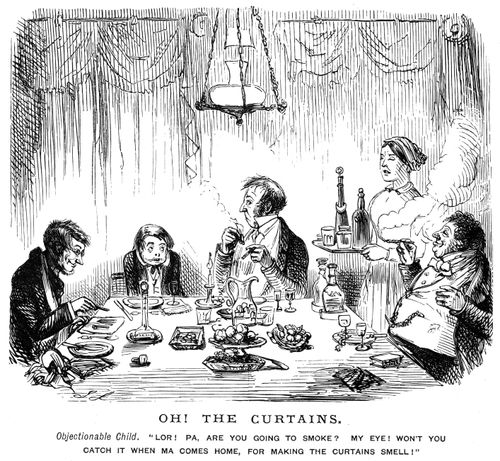 A family at the dinner table