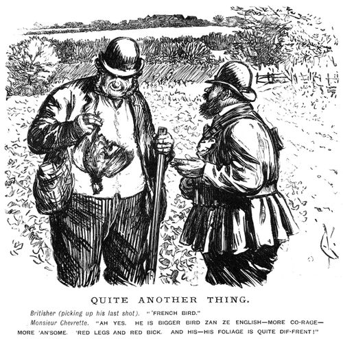 Two hunters examining the latest kill