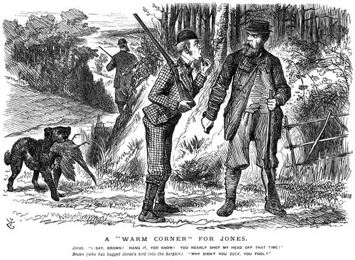 Two hunters and a near miss