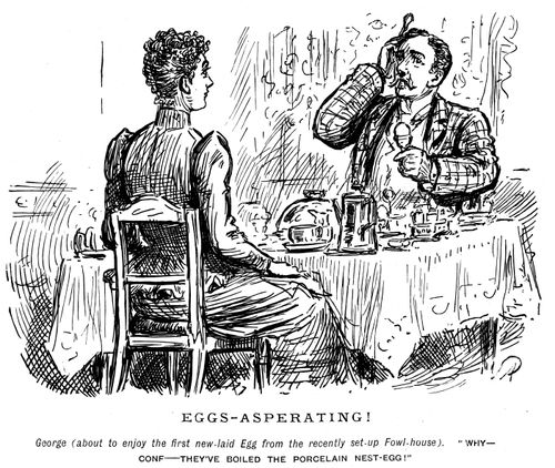 A couple having breakfast