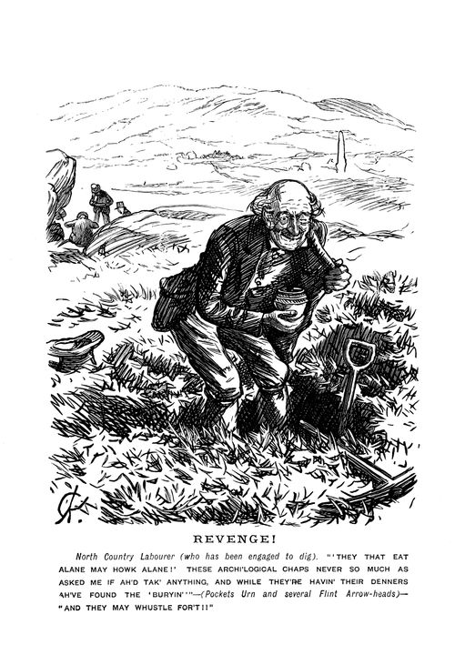 Laborer stealing archeological discoveries 