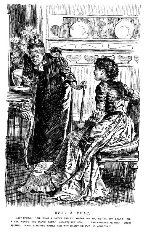 Two Ladies Discussing a Table
