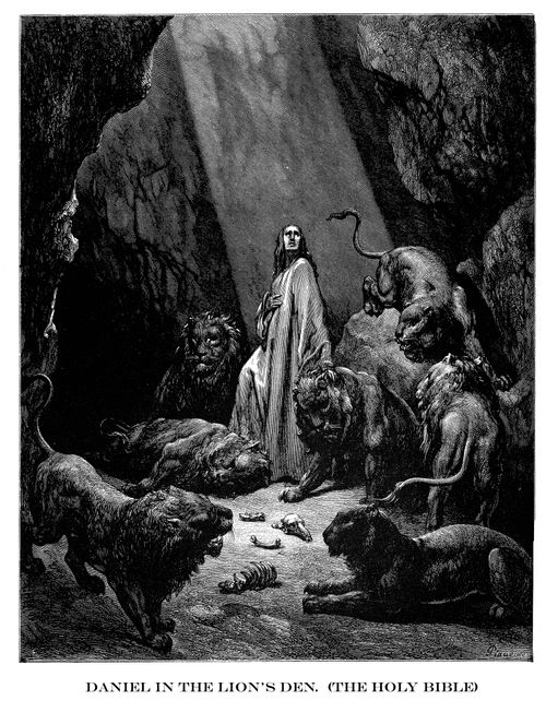Daniel in the Lion's Den.