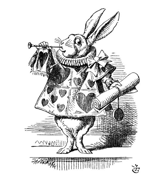 Alice in Wonderland: The White Rabbit In Court.