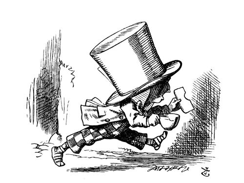 Alice in Wonderland: The Mad Hatter Leaves the Court Room.