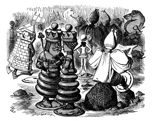 Alice Through The Looking Glass - The Red King and the Red Queen.