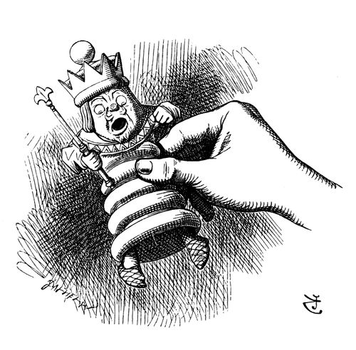 Alice Through The Looking Glass - Alice Lifts the King.
