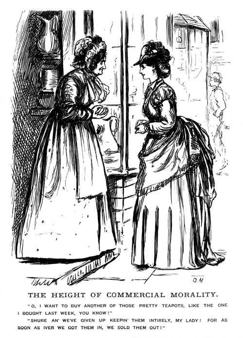 A Lady Out Shopping.