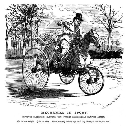 A Hunter on a Mechanical Horse.