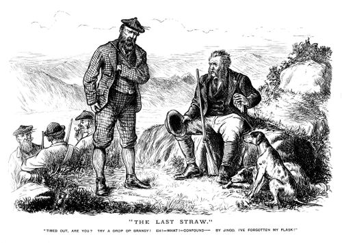 Exhausted Hunting Party.