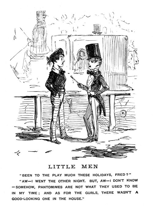 Two Boys Dressed As Gentlemen.