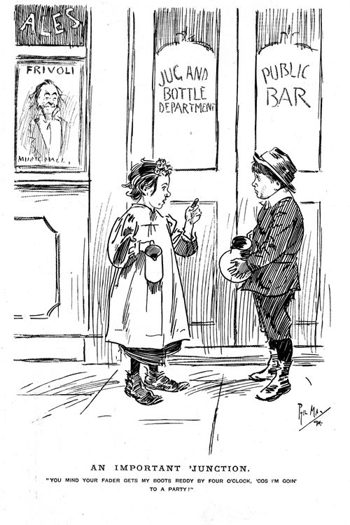 Two Children Talking.