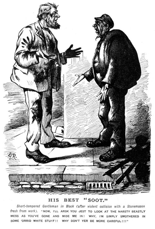 A Collision Between A Stonemason and Gentlemen.