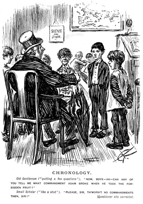 Boys In The School Room.